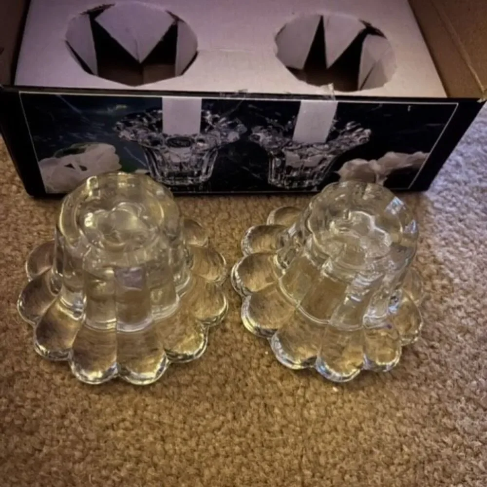 Forever Crystal 315160 Set Of 2 Clear Candle Votive Holders